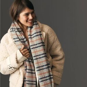 NWT Anthropologie Heritage Houndstooth scarf